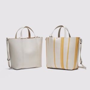NWOT Zara Reversible Tote/Shoulder Bag